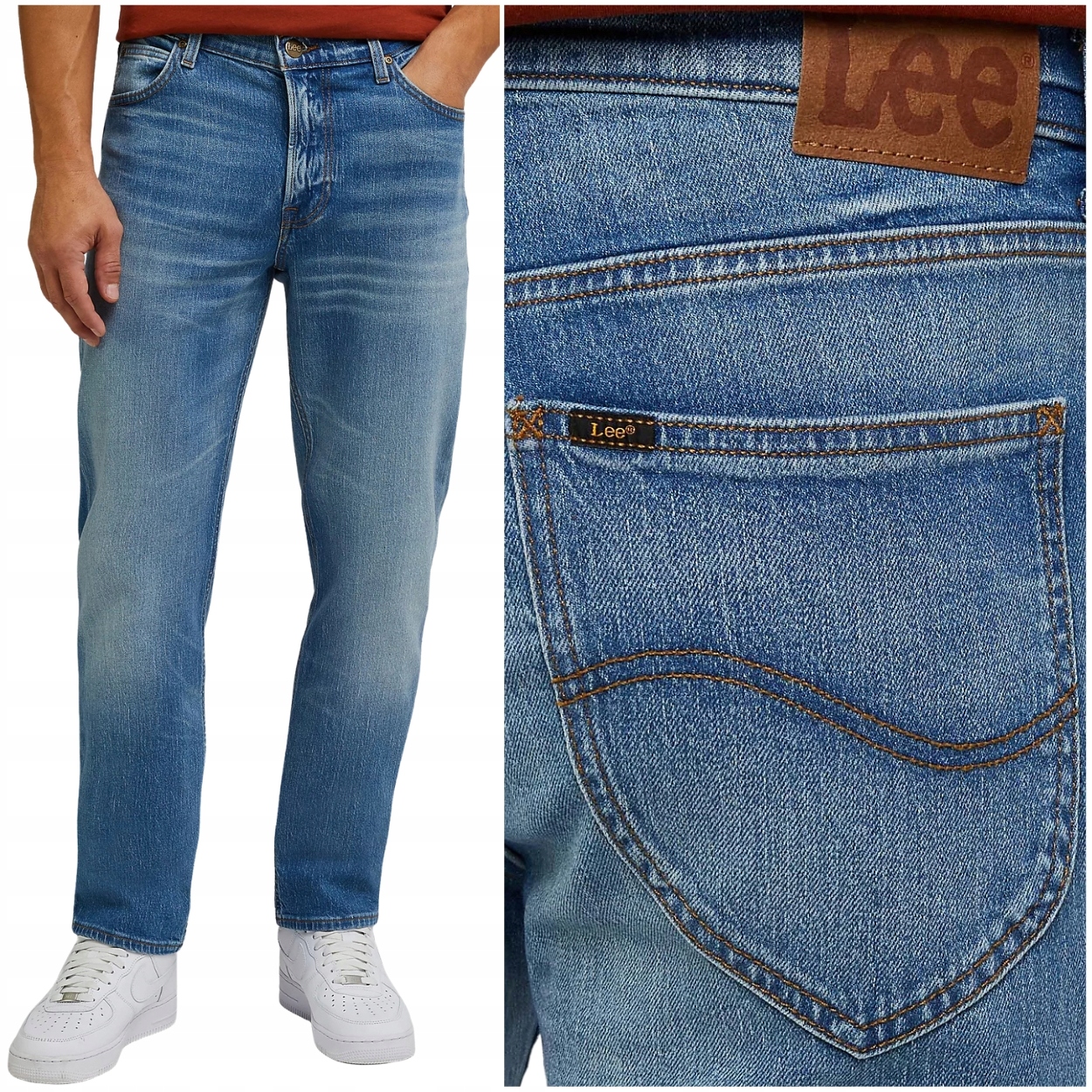 Lee West Vintage Wear Džins jednoduché pánské džínové kalhoty W30 L30
