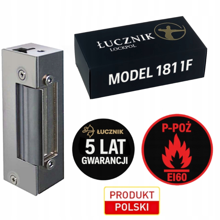 Elektrozávěs Łucznik 1811F Fire 12VDC Rewers P-pož