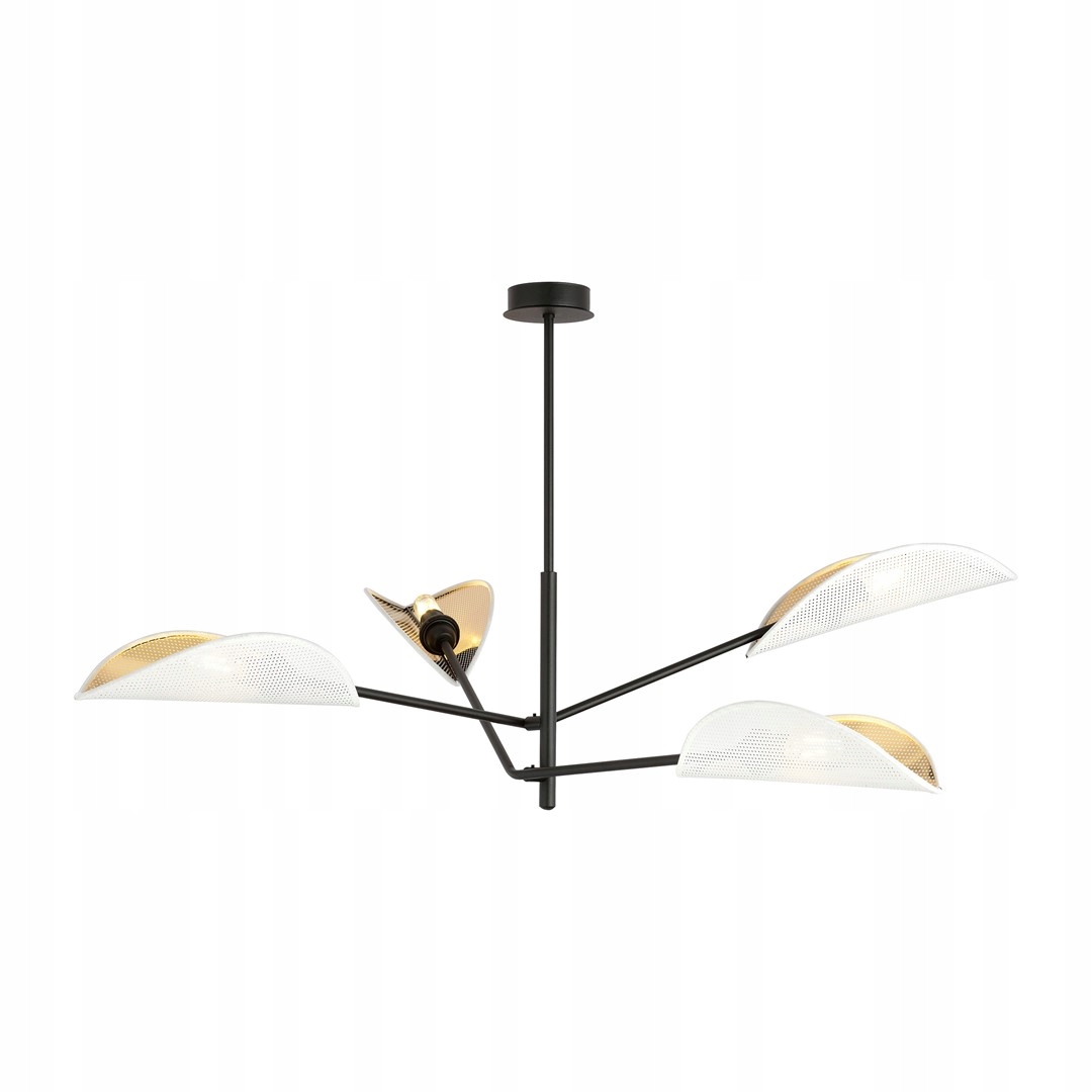 Stropná lampa Emibig Vene čierna 4xE14 10W Max Led