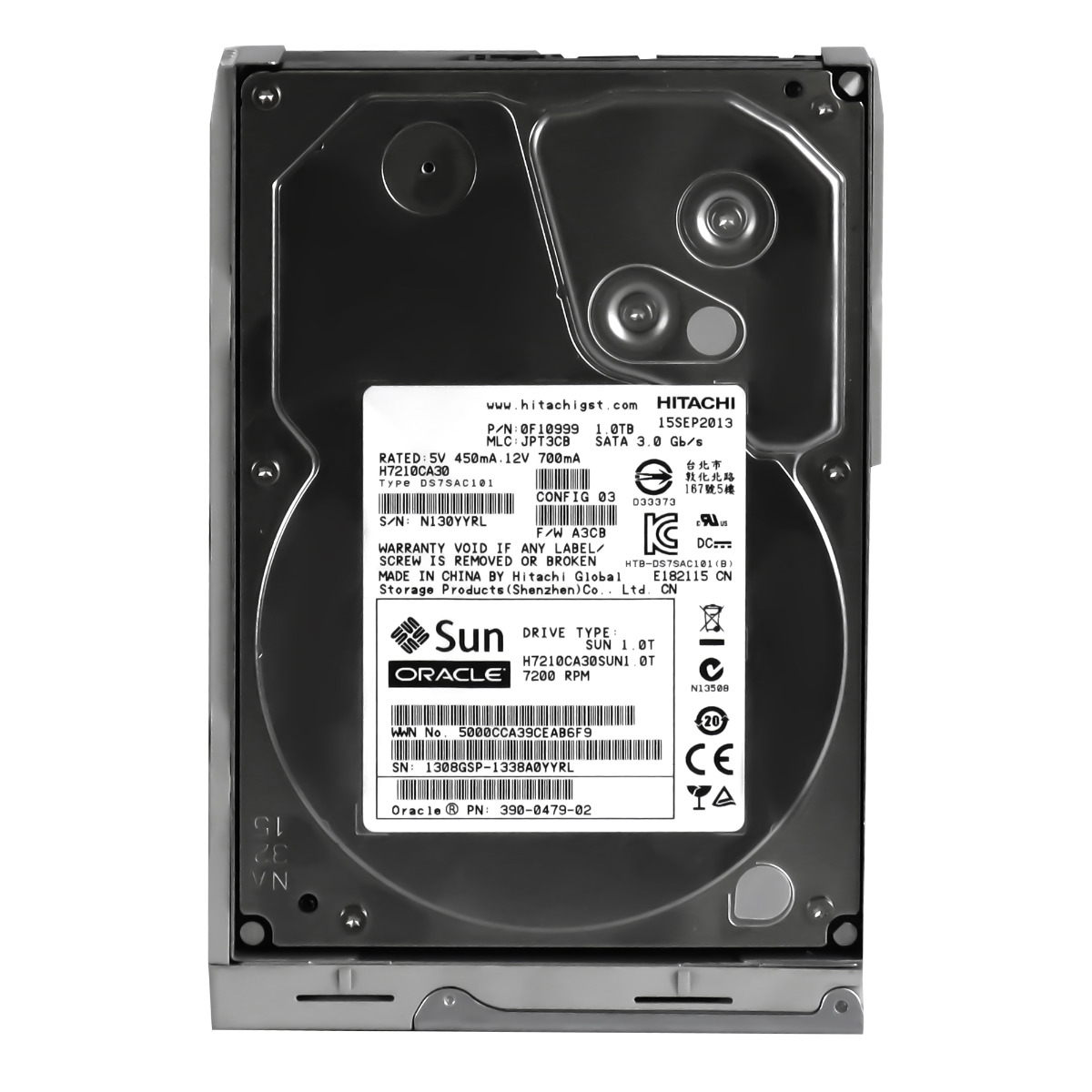 Sun 390-0479-02 1TB 7.2K 32MB Sata II 3.5'' H7210CA30SUN1.0T