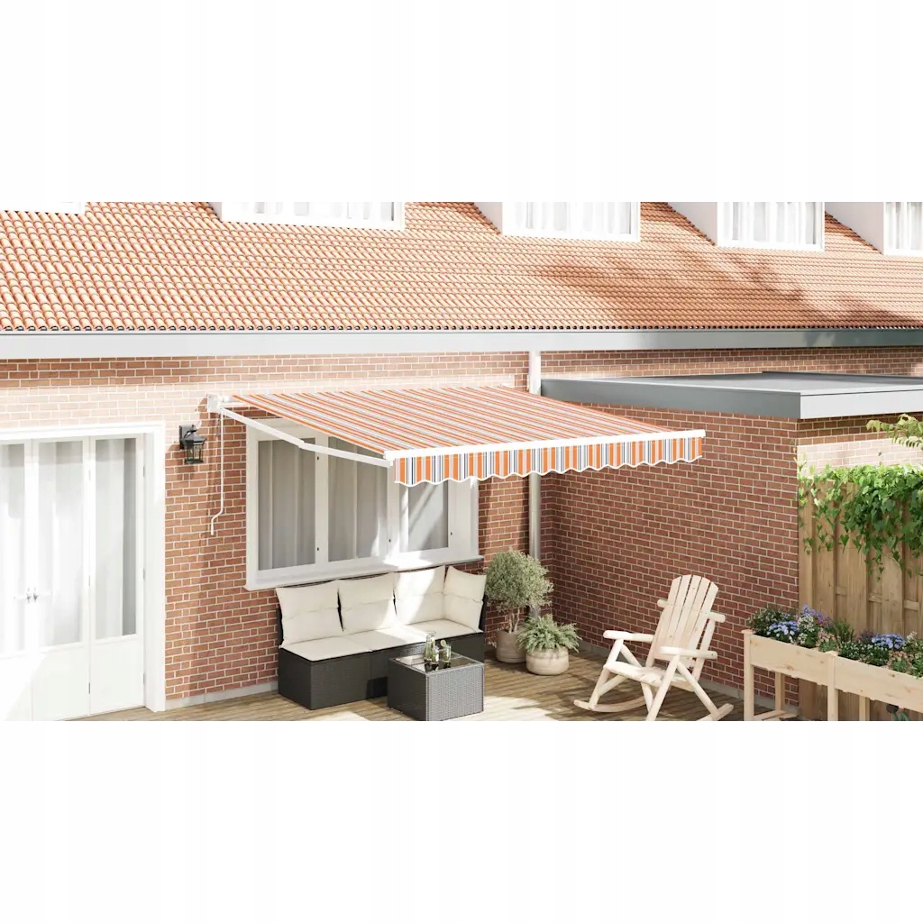 vidaXL Budsorovatelné zastřešení Vícebarevný 300 x 250 cm