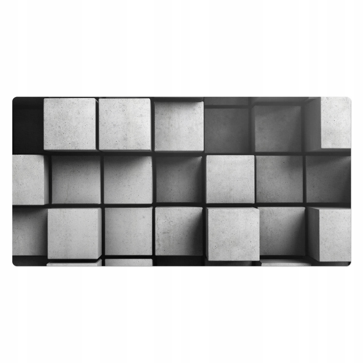 Vinylová podložka na psací stůl s geometrickým vzorem kostek 100 x 50 cm