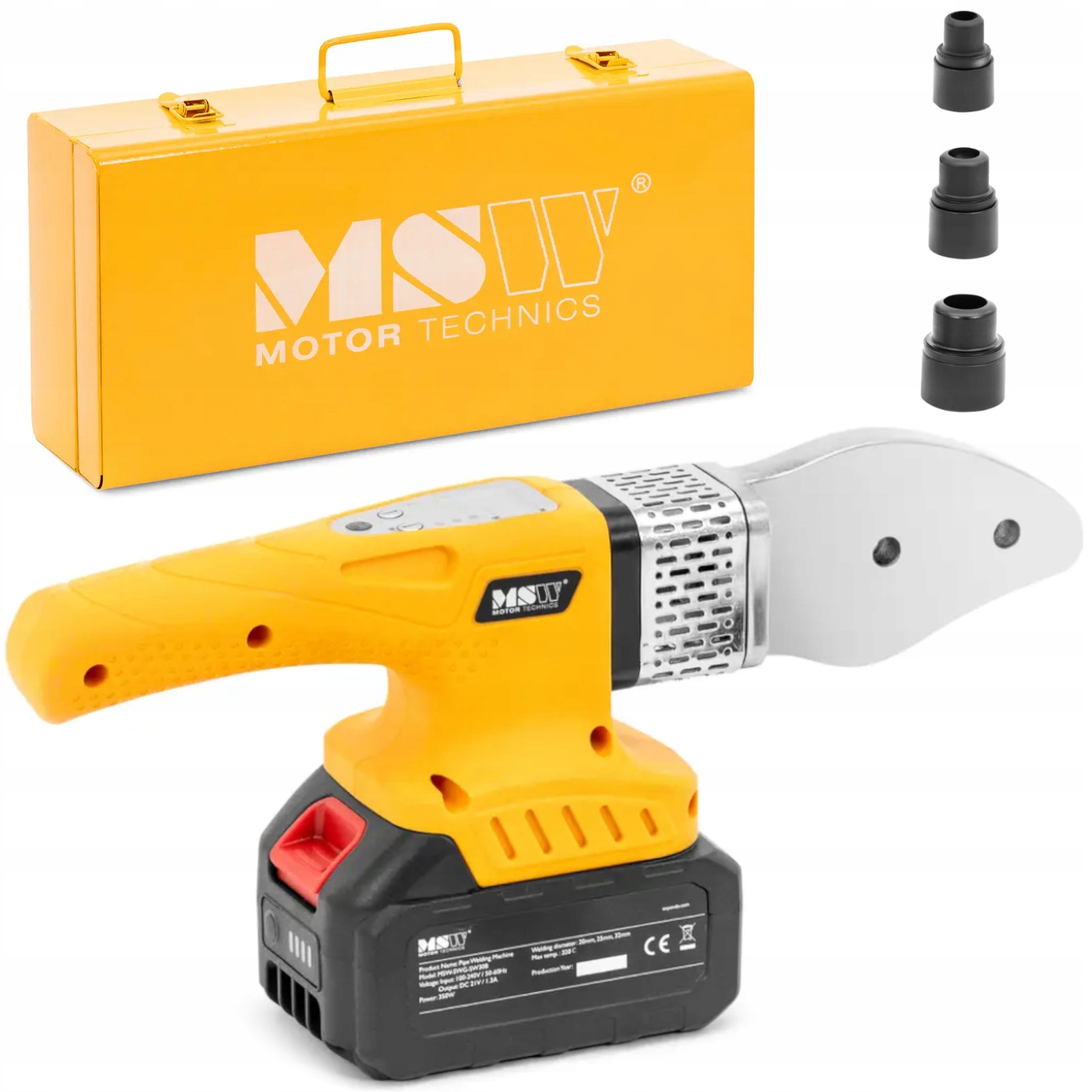 Akumulátorová svářečka trubek Pp Pb Pe Pv o průměru 20-32 mm 300C 350 W