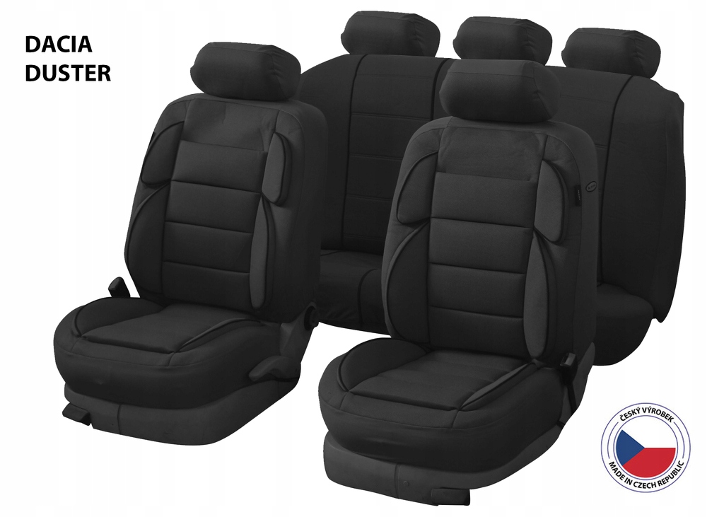 Pokrowce samochodowe Perfetto Yl Dacia Duster czarny