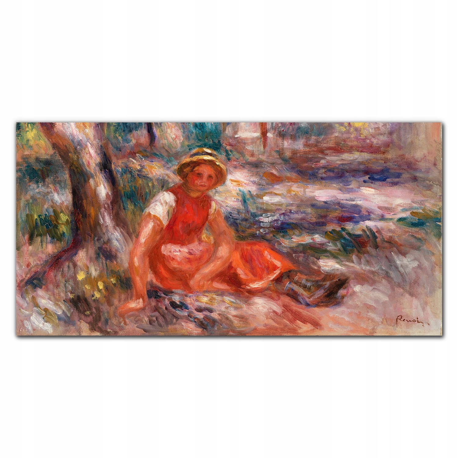 Obraz na plátně na rámu Ženy v lese 140x70 cm