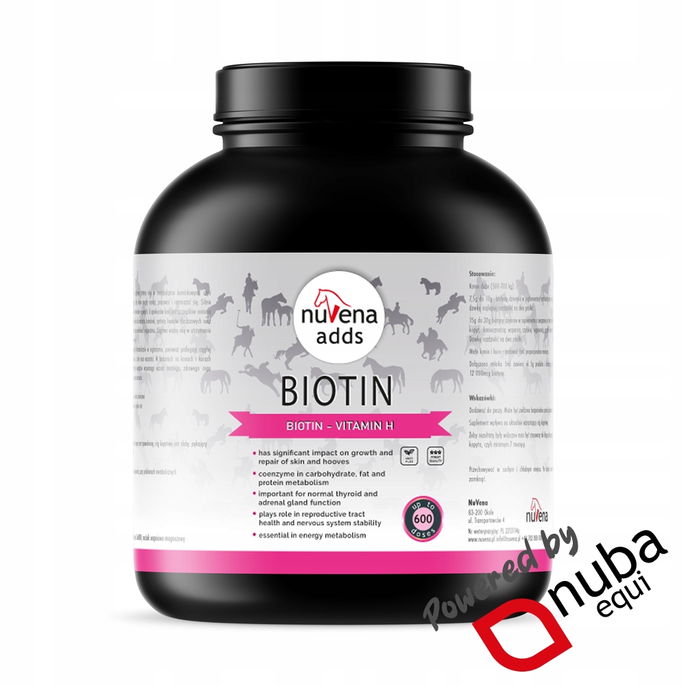 NuVena Chela Biotin 6000g Biotyna dla koni (6 kg) (Nuba Equi)