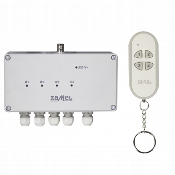 Radiowy wyłącznik radiowy 4-kanałowy RWS-311C/Z Marka Zamel