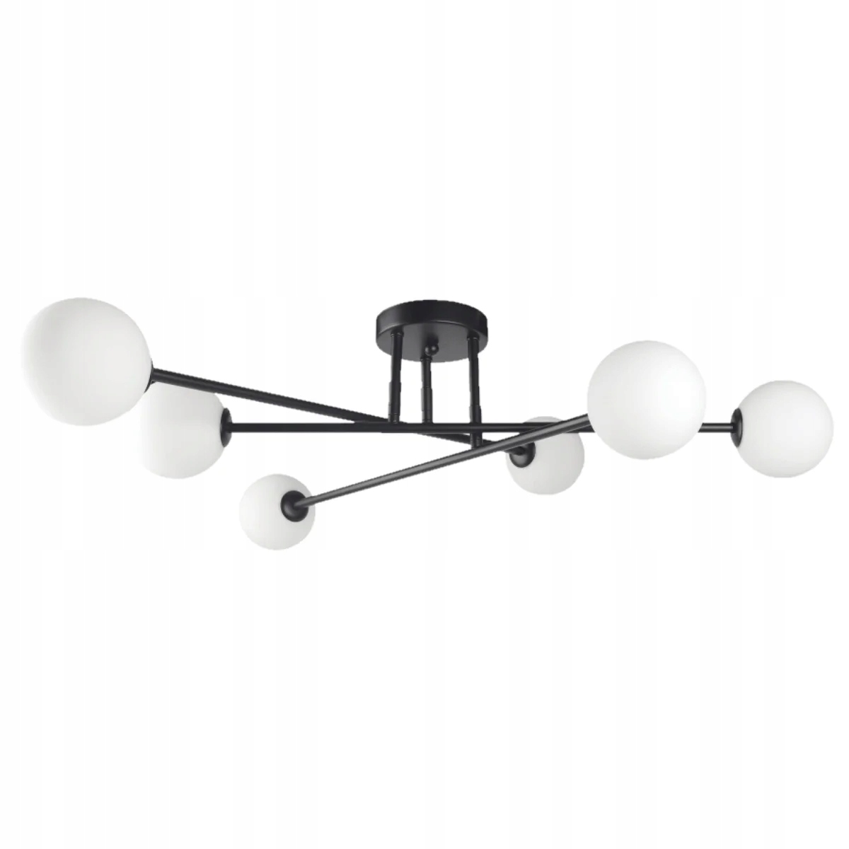 Stropná lampa luster čierna biele gule moderný Light Prestige