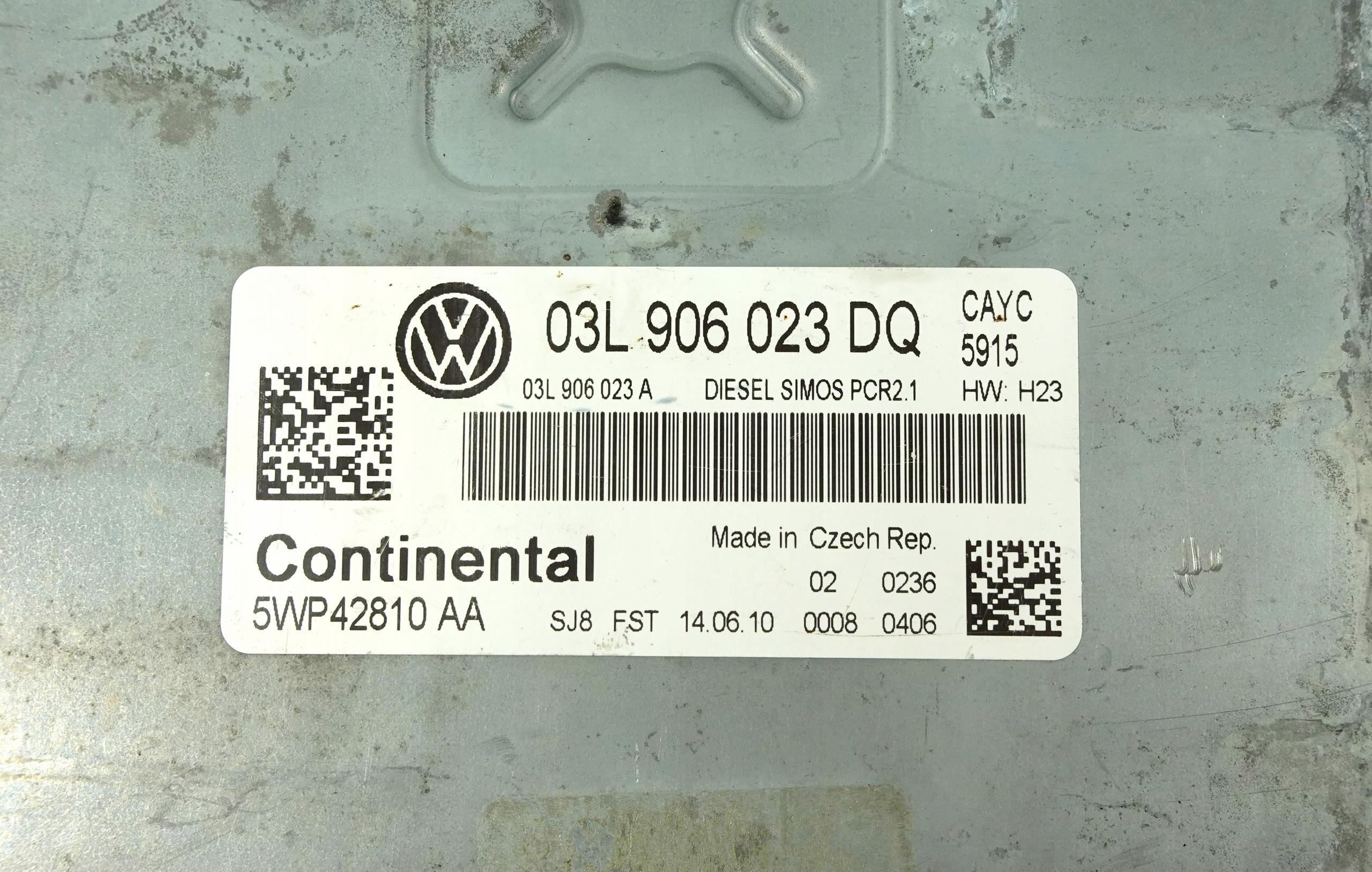 computer motore VW GOLF 6 VI 1.6 TDI 03L906023DQ 5WP42810 AA 5WP42810AA