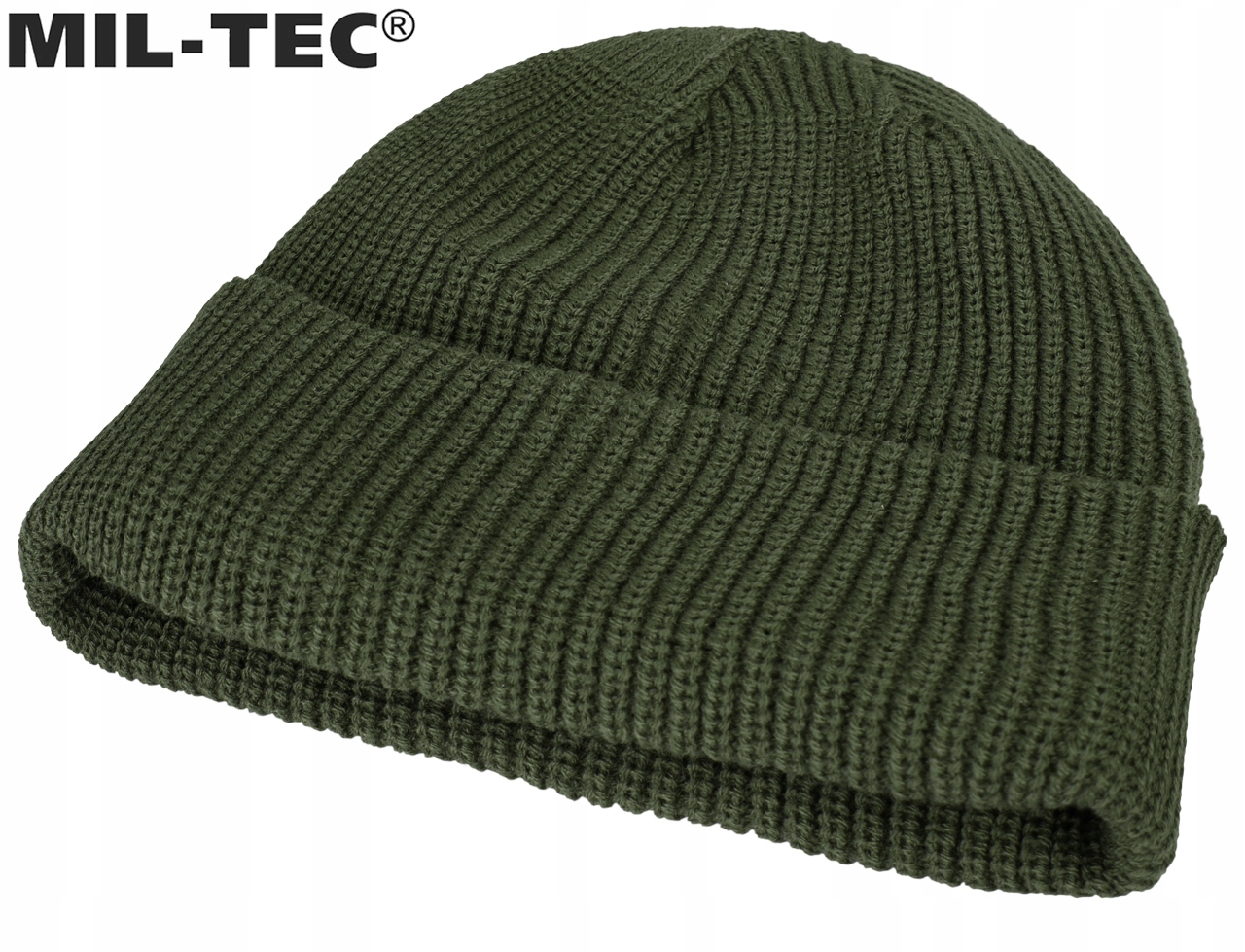 CZAPKA ZIMOWA MĘSKA MIL-TEC AKRYL CIEPŁA Watch Cap NA ZIMĘ OLIVE Kolor zielony