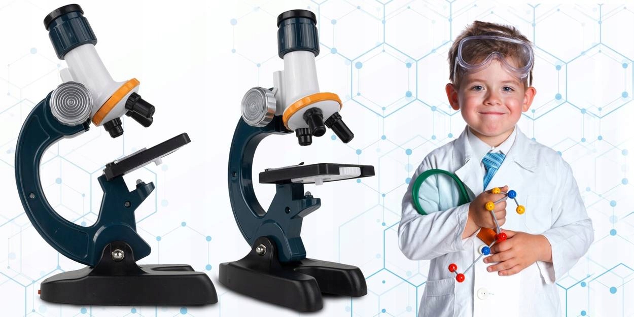 MIKROSKOP DLA DZIECI ZESTAW NAUKOWY Z AKCESORIAMI Marka MalPlay