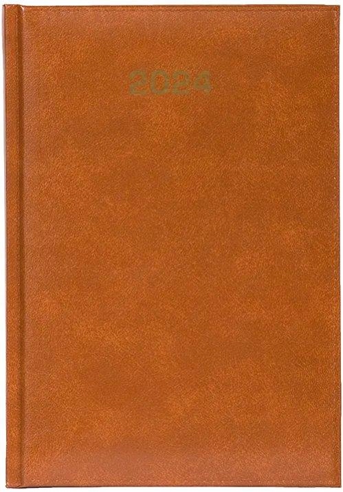 A5 TYGODNIOWY KALENDARZ KSIĄŻKOWY 2024 TERMINARZ BALADEK JASNY BRĄZ