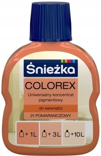 

Śnieżka Pigment Colorex Pomarańczowy 21 100ML