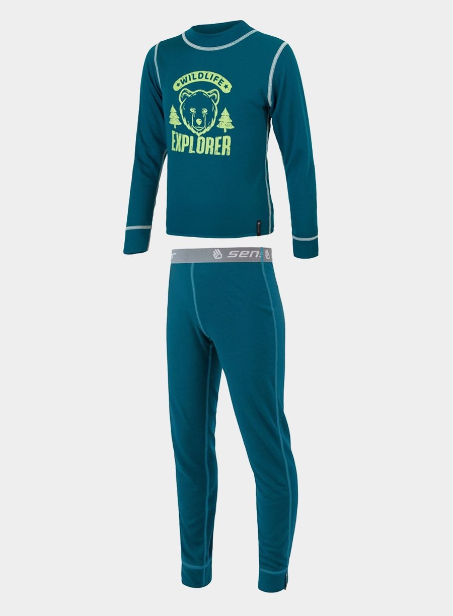 Sensor Df Set Wild Tee L/s Slipy Dětské safírové 90 cm