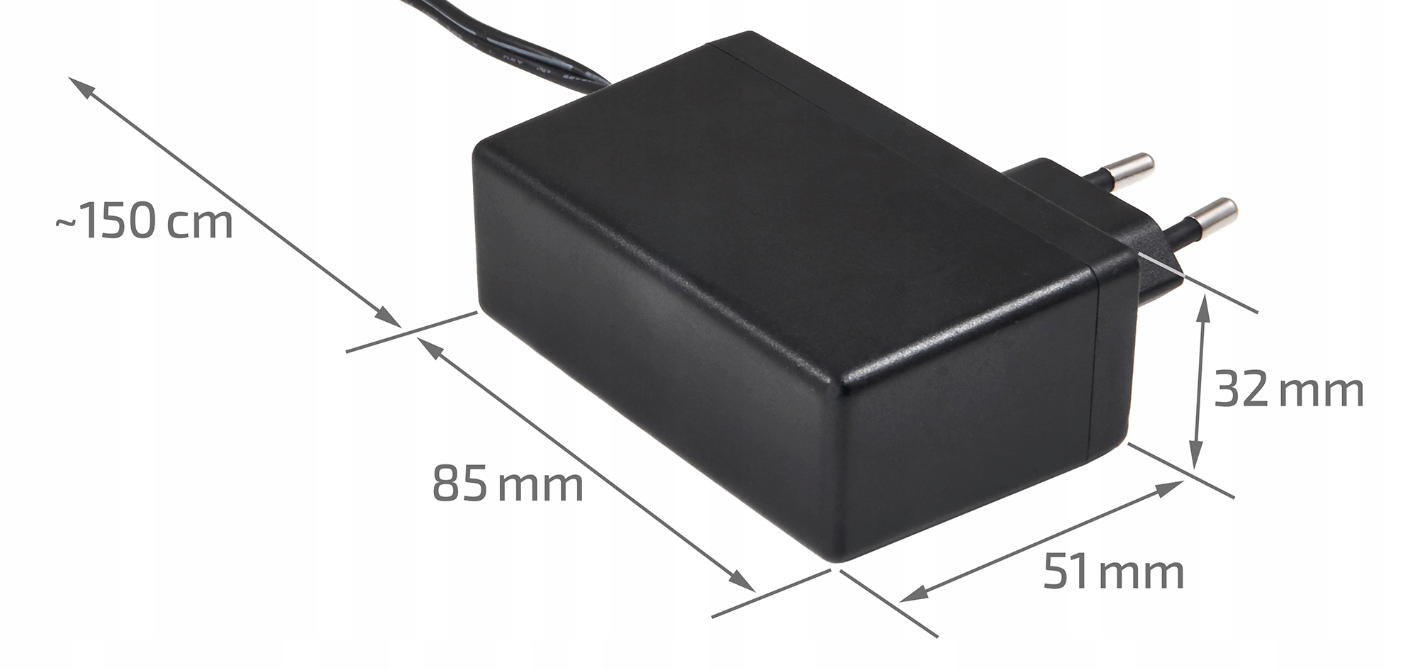 ZASILACZ WTYCZKOWY 12V 28W 2.33A DO TAŚM LED (UŻYWANY) Marka Inna