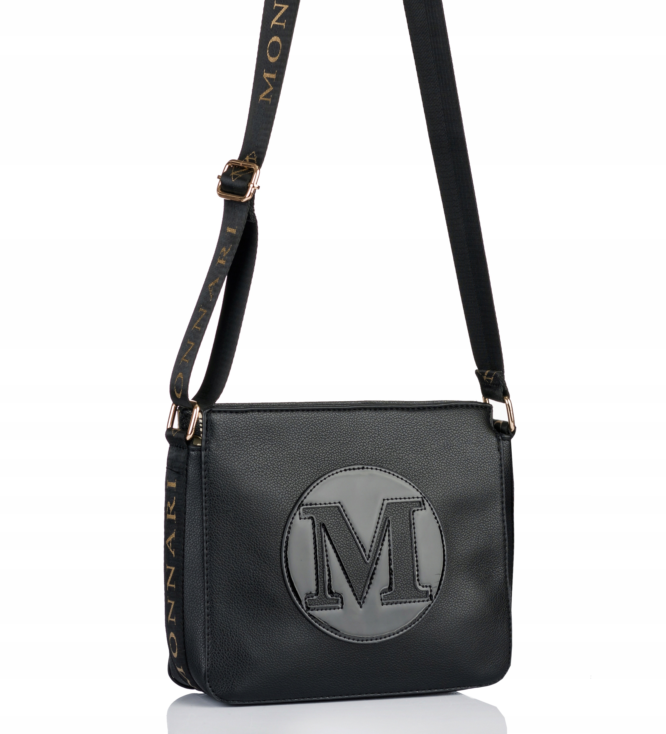 MONNARI Torebka na ramię LISTONOSZKA Pojemna PASEK LOGO PREMIUM EAN (GTIN) 5906959070482