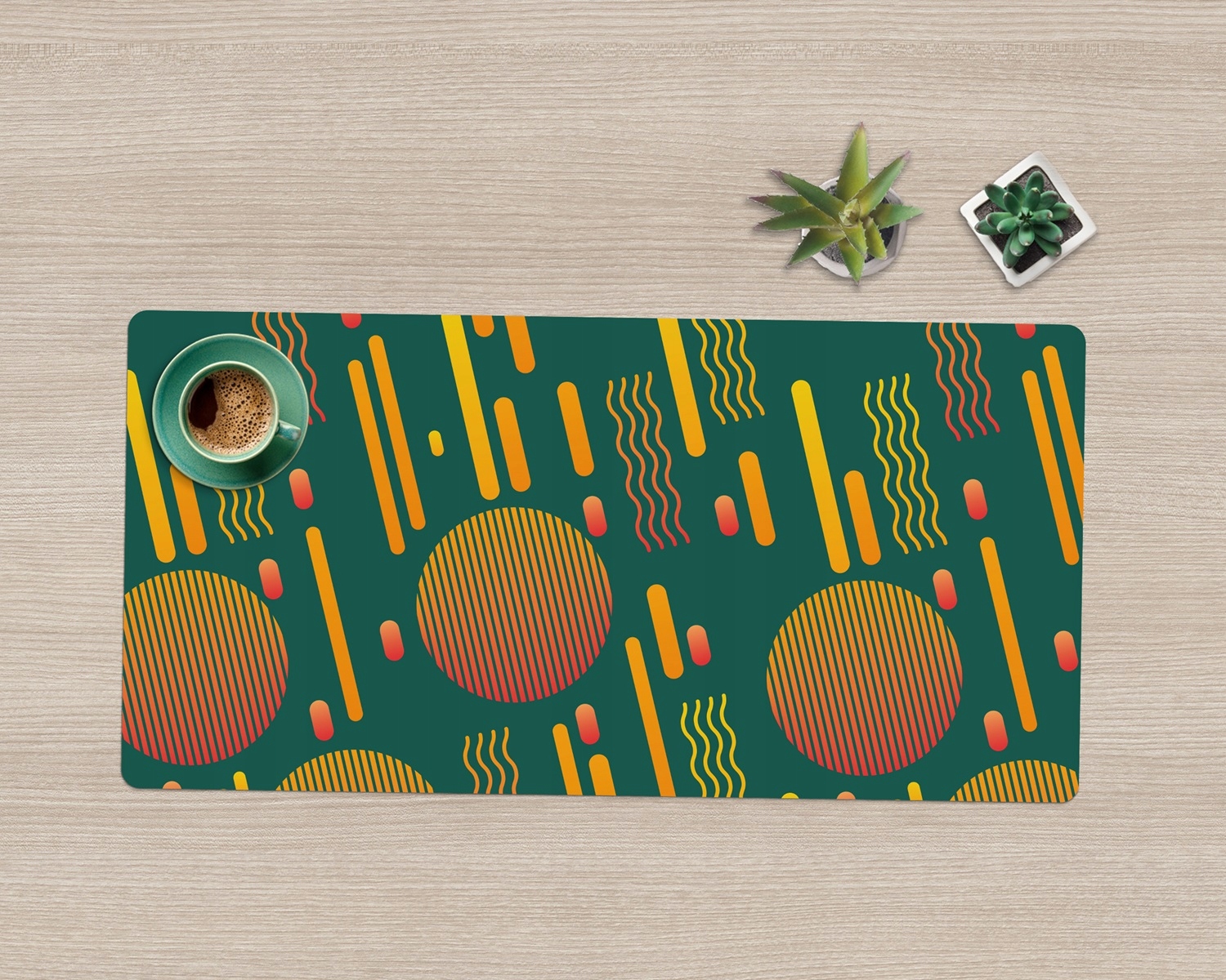 Mata do pracy biuro Zachód słońca retro 100x50 cm Marka Coloray