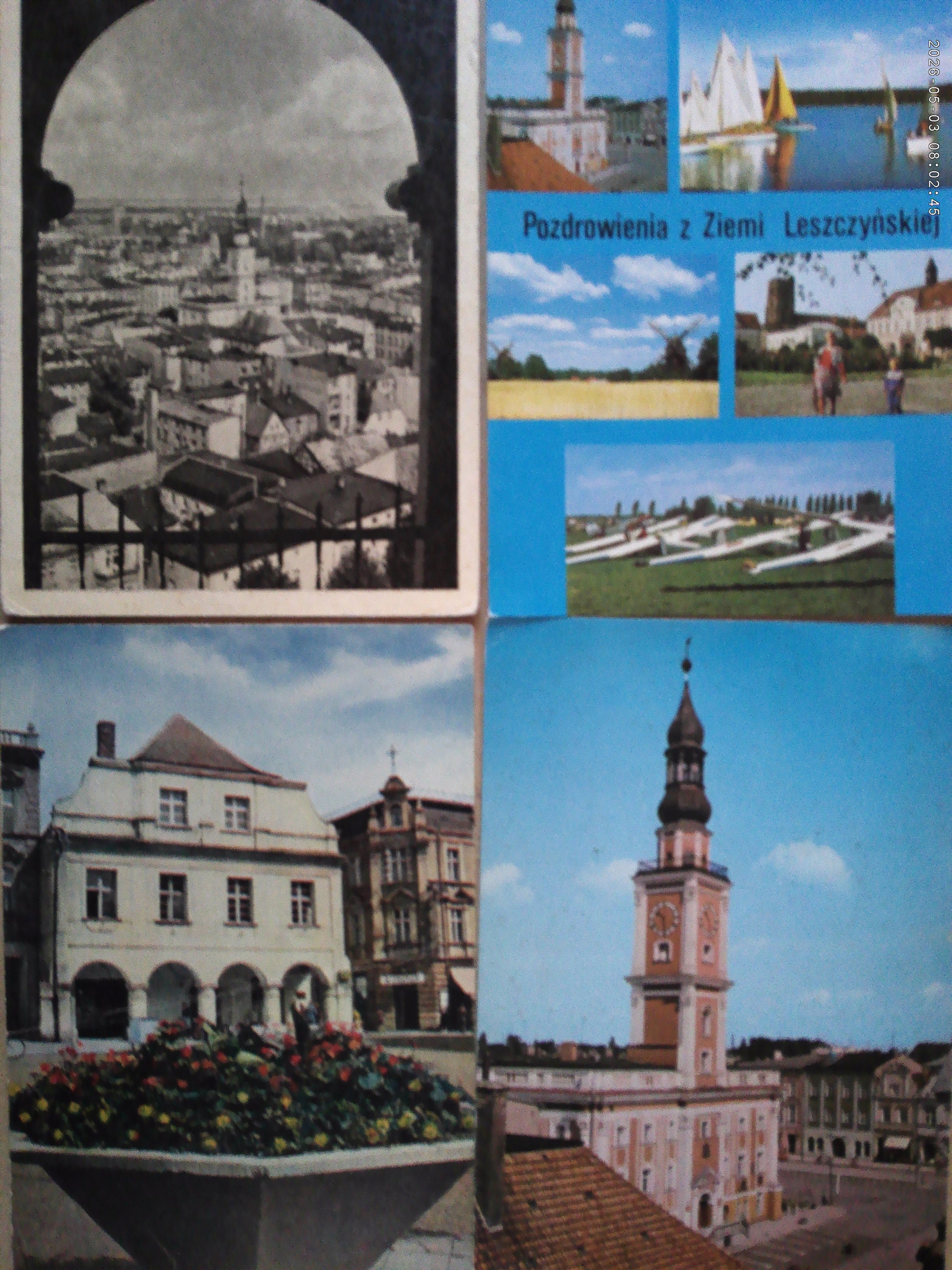 Leszno zestaw 4 pocztówek