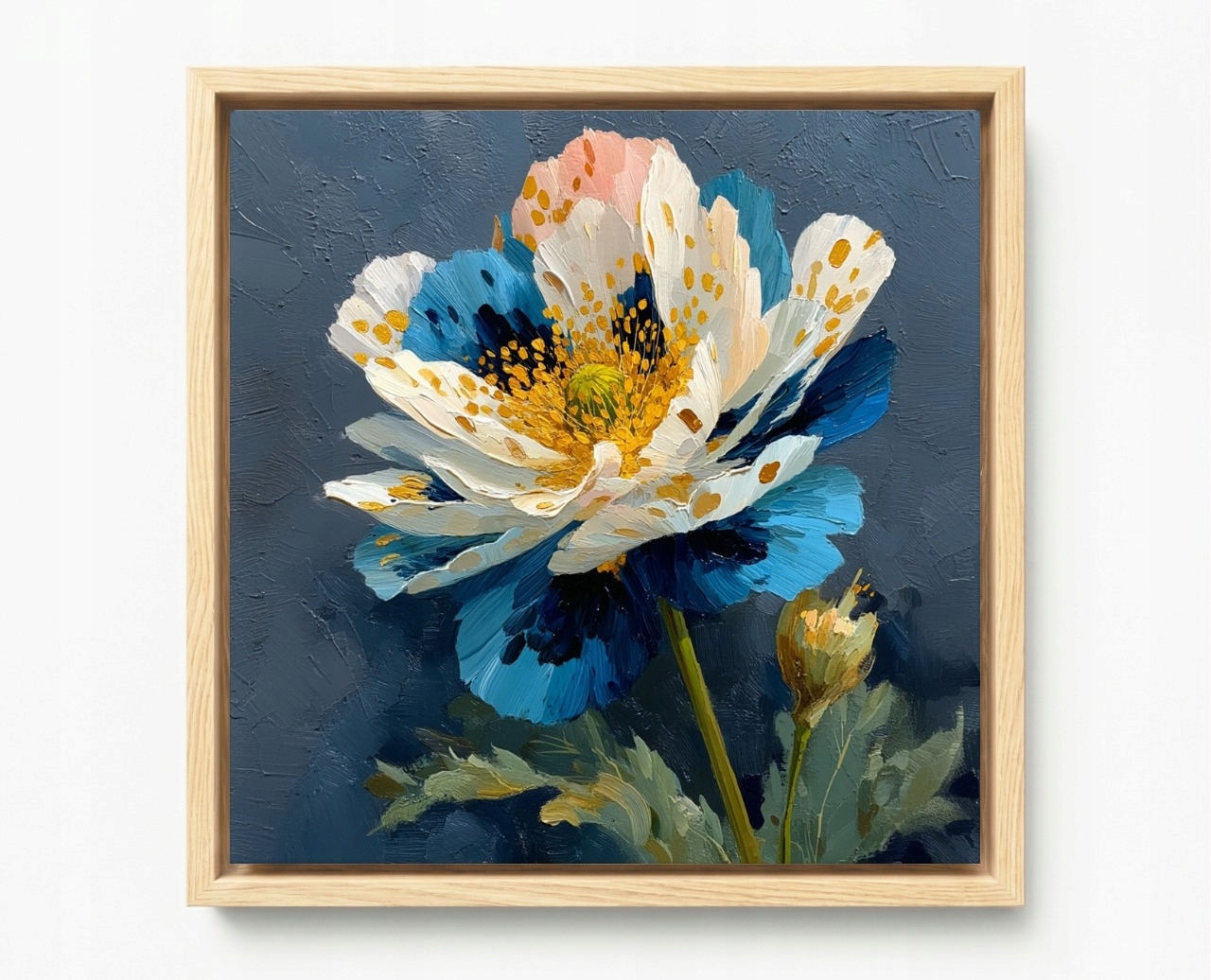 Obraz Rám Americký Box Olej Příroda Flora Zahrada Park Květina 40x40
