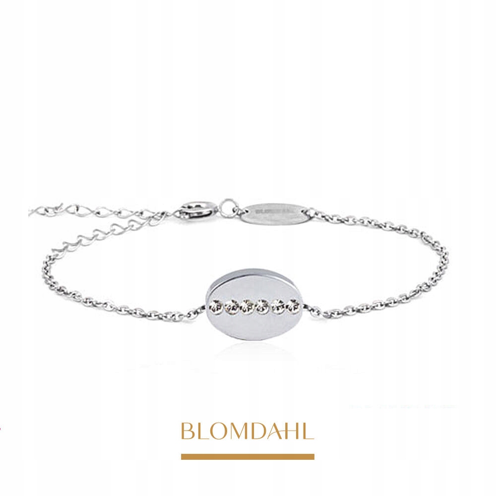 Blomdahl Hypoalergenní Náramek S Brilliance Oval 10 mm, Crystal