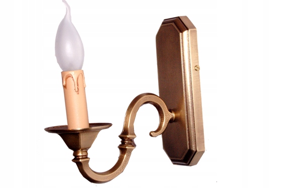 Mosadzné nástenné svietidlo, nástenná lampa z mosadze