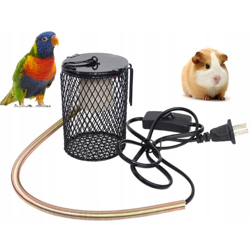 Levně Bezpečnostní Topná Lampa Pro Plazy 100W E27 Pro Terária A Akvária