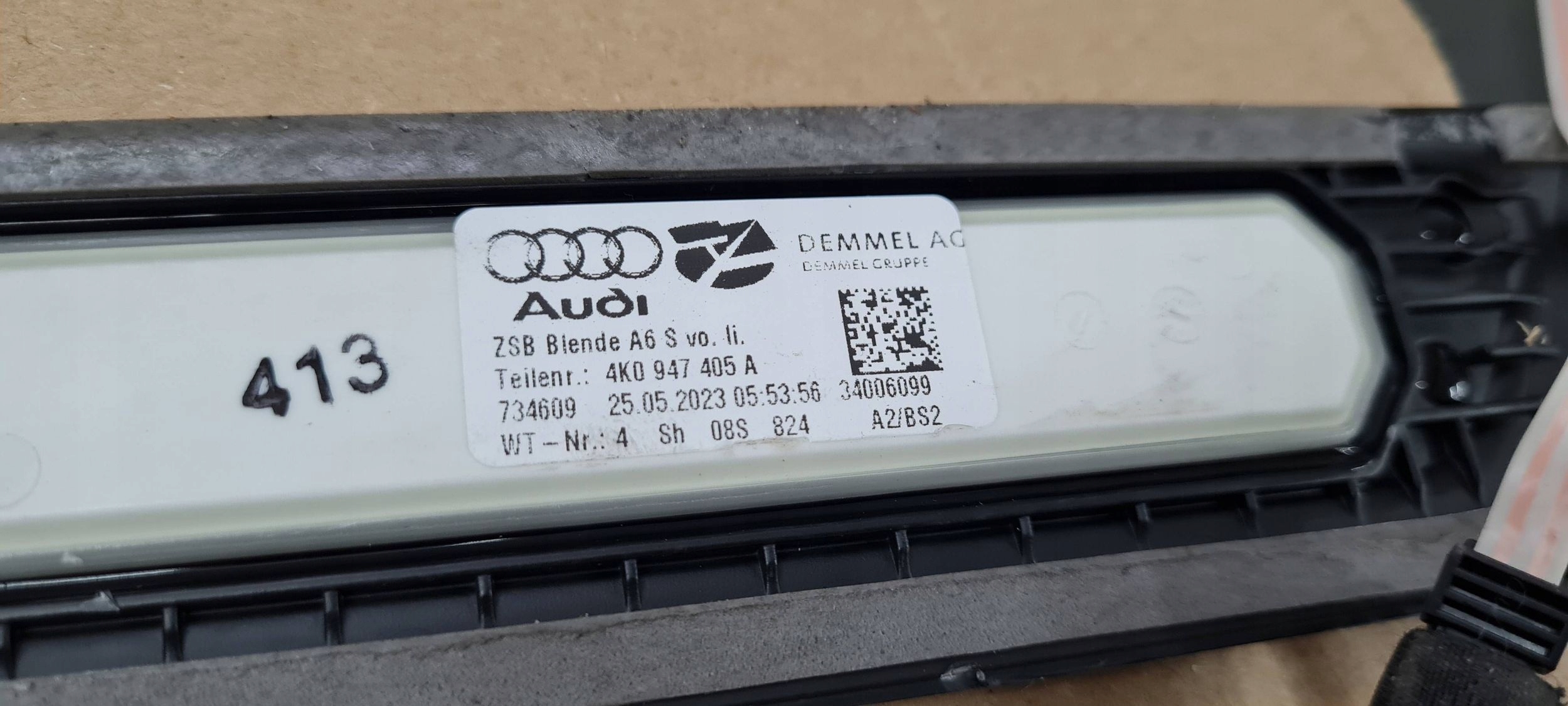 A6 C8 4K moulding mouldings caps threshold LED running board 4X SLINE 23R