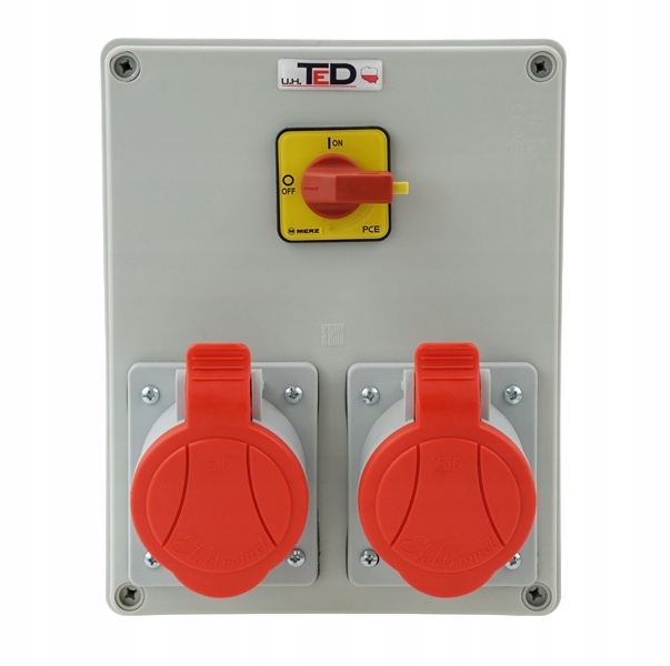 Stavební Rozvaděč Silový 2 X 400V 32A/5P Vypínač 0-1 IP44