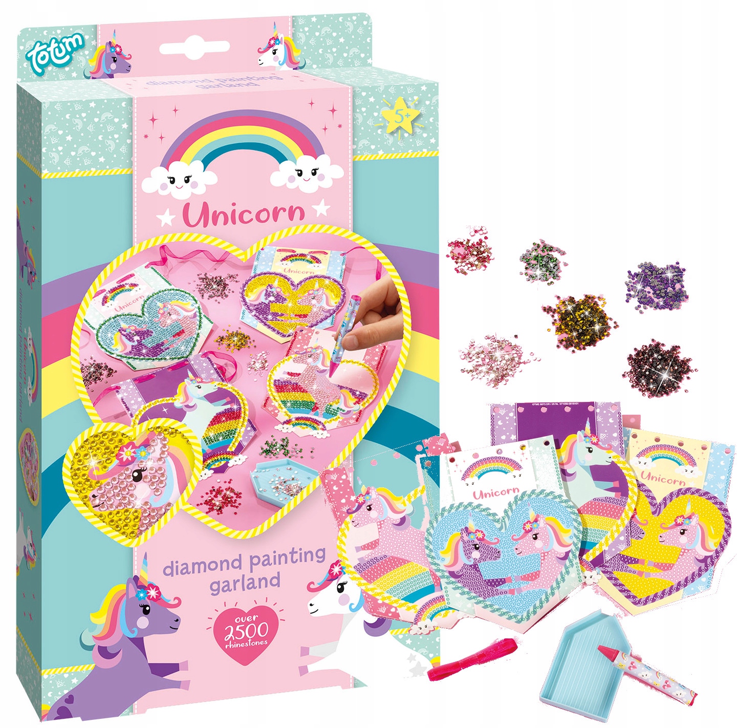 

Mozaika diamentowa Jednorożec zestaw dla dzieci