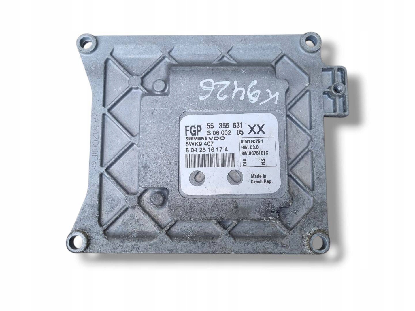 control unit of the engine Opel Vectra C facelift 2008 55355631