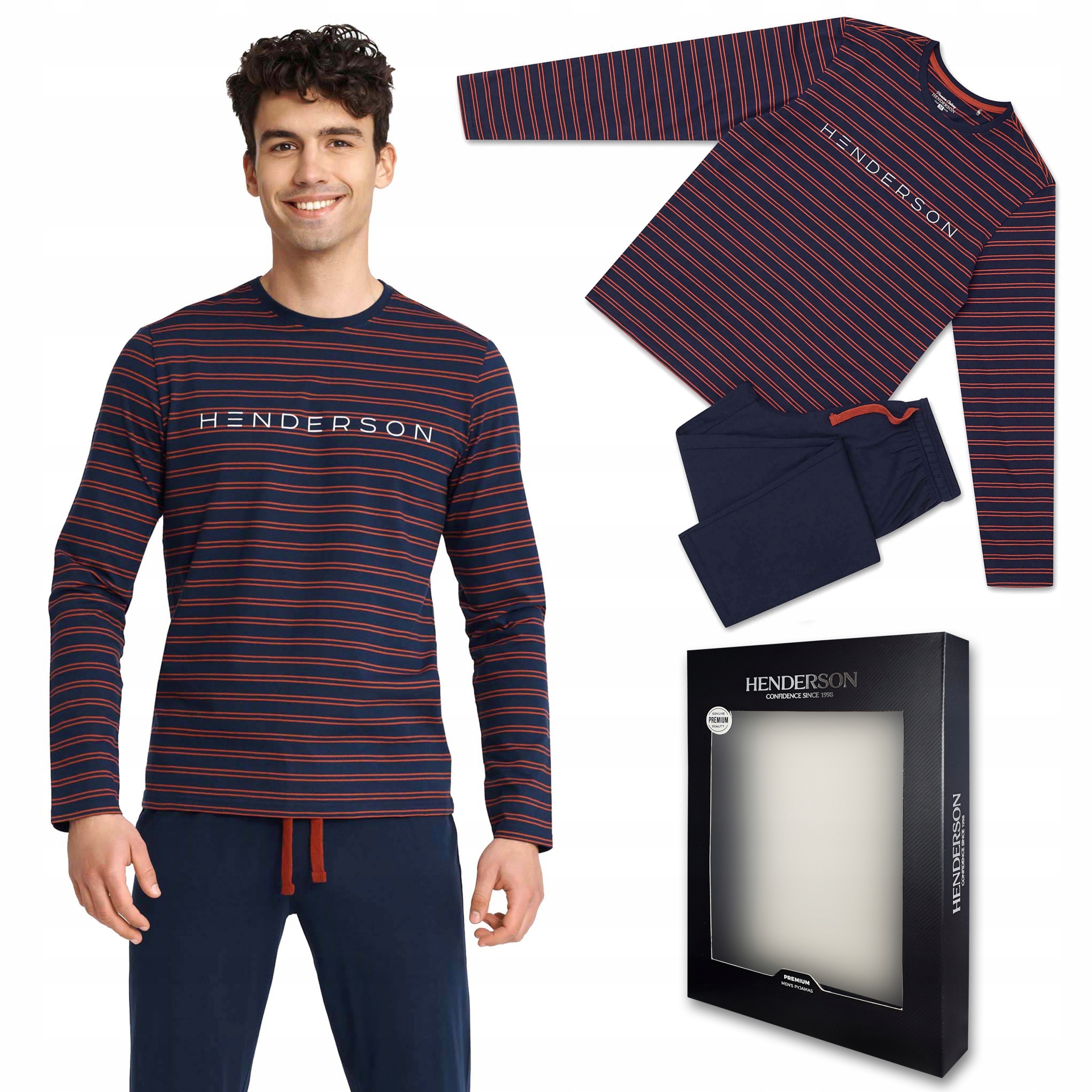 Henderson Pánské pyžamo s Dlouhým Rukávem XXL