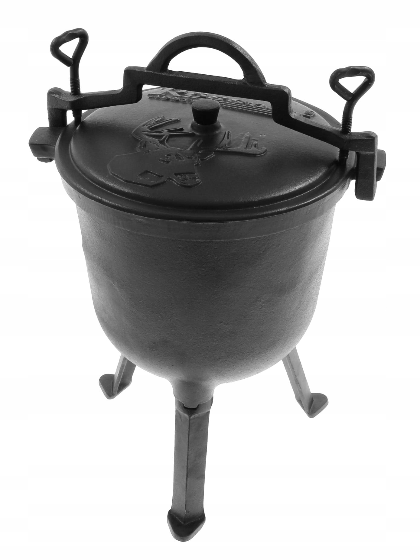 KOCIOŁEK MYŚLIWSKI ŻELIWNY 11L. EMALIOWANY GARNEK Stan opakowania oryginalne