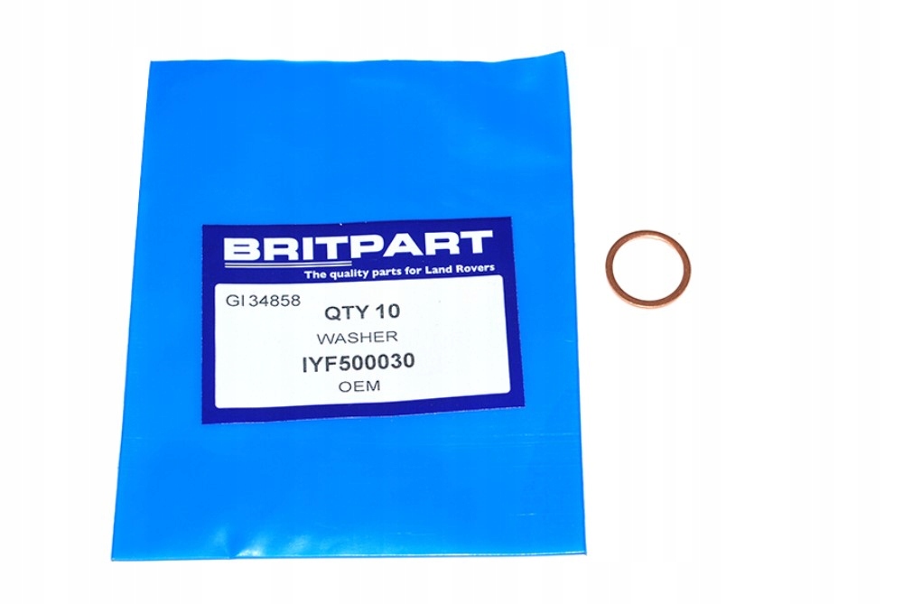 PODKŁADKA KORKA SPUSTOWEGO / WLEWU OLEJU REDUKTORA