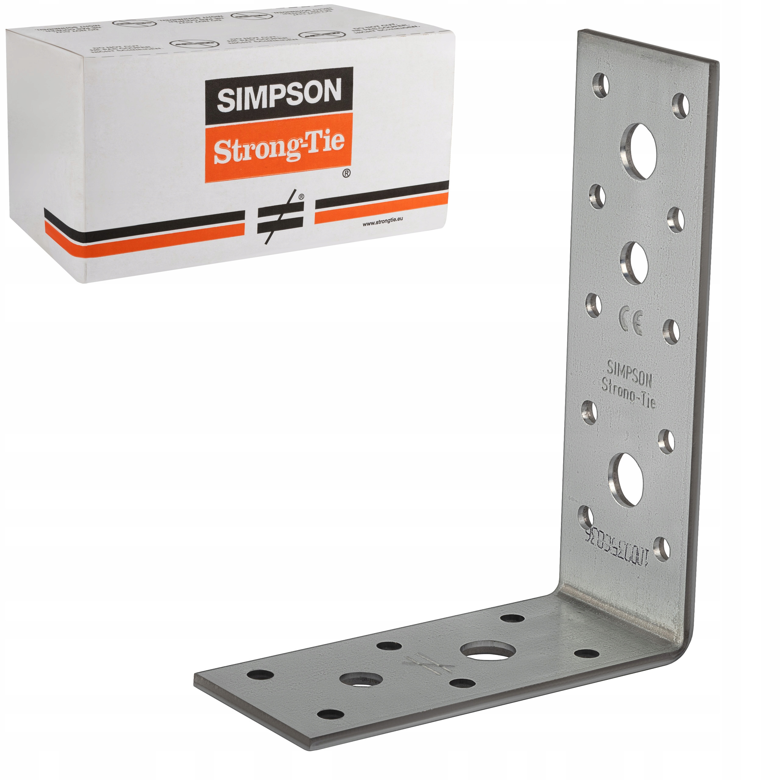 Tesařské spojky úhelníky 119x91x40 x3 mm 100st ocelové Simpson AG40312