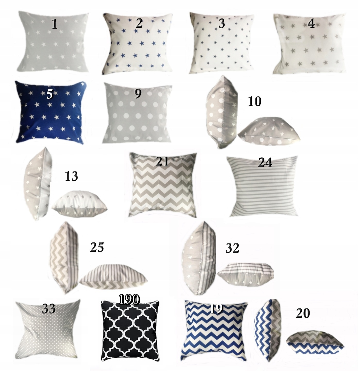 Poszewka na poduszkę jasiek 45x45 nowe wzory hity! Waga produktu z opakowaniem jednostkowym 0.3 kg