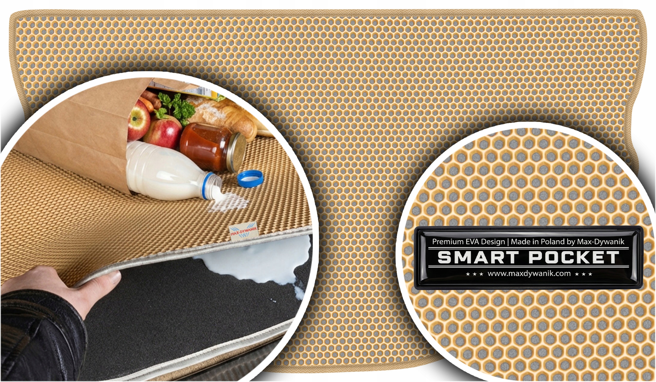 Suzuki Swift IV Hb 2005-2010 Vložka do kufru Eva Smart Pocket Béžová