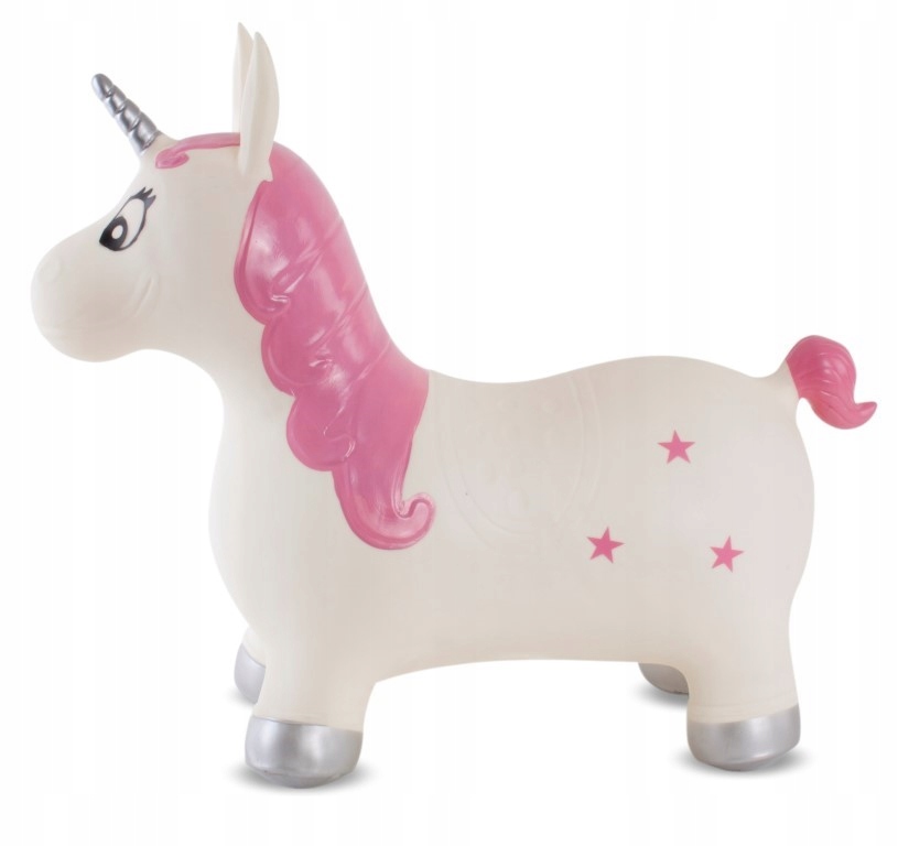 ZABAWKA SKOCZEK JEDNOROŻEC GUMOWY DO SKAKANIA POMPKA SUN BABY Materiał guma