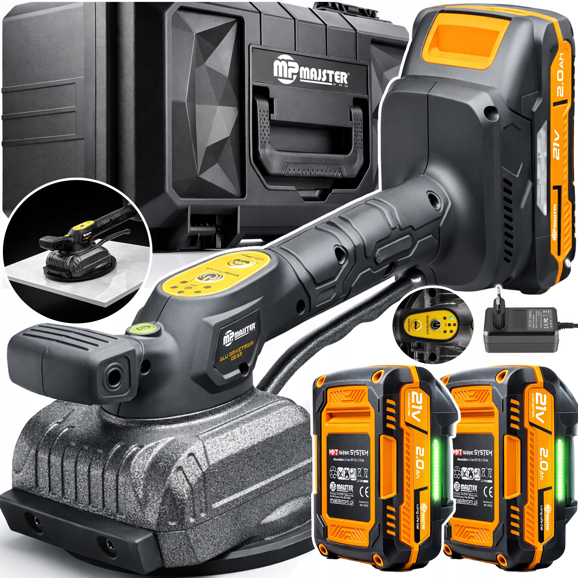 Přísavka Vibrační Hliníková vibrační hlava pro destičky MP0028 Mp Majster