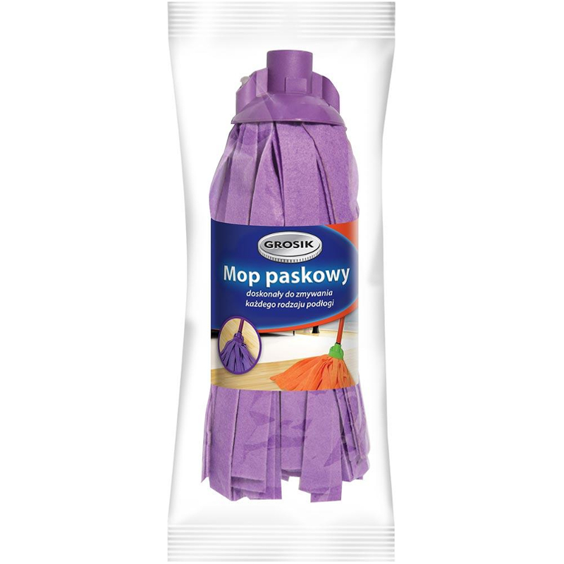 

Grosik Chłonny Mop Paskowy Końcówka Uniwersalny