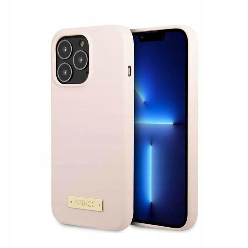 Pouzdro Guess pro iPhone 13 Pro Max Originální Silikonové Růžové Módní Zadní Kryt