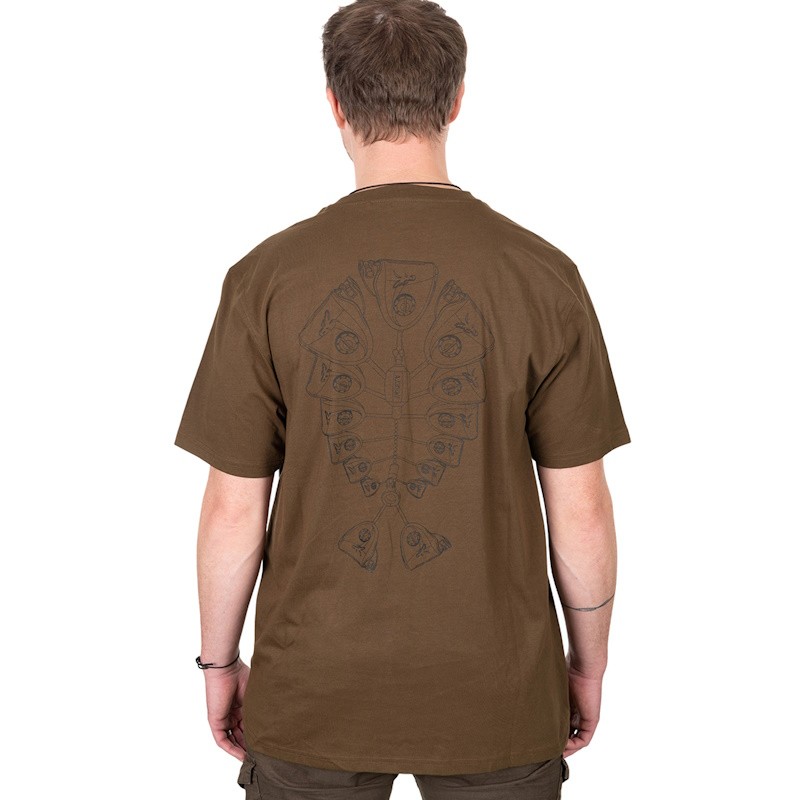 Koszulka Wędkarska T-Shirt Fox Khaki Indicator T Large Dla Karpiarza