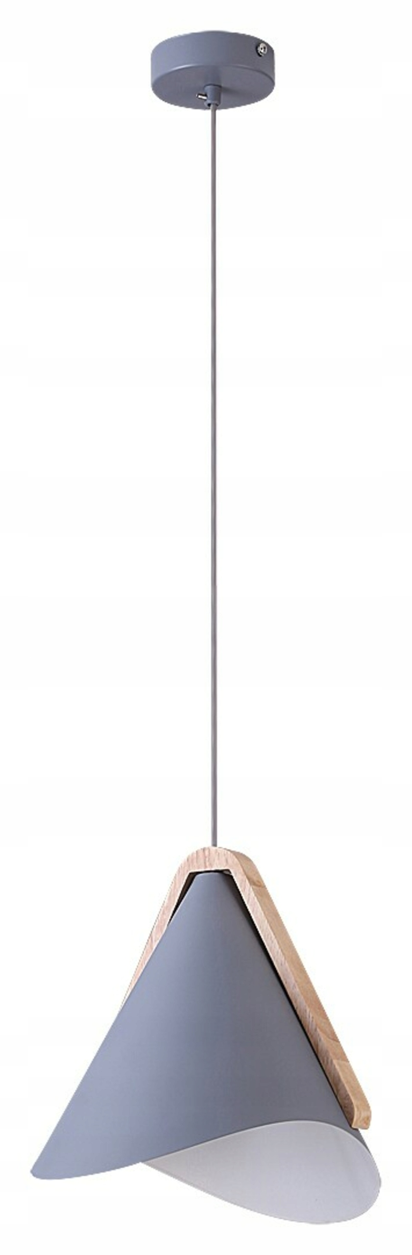 Rabalux Neva závesné svietidlo E27, šedé, drevo, max. 60W, moderný design