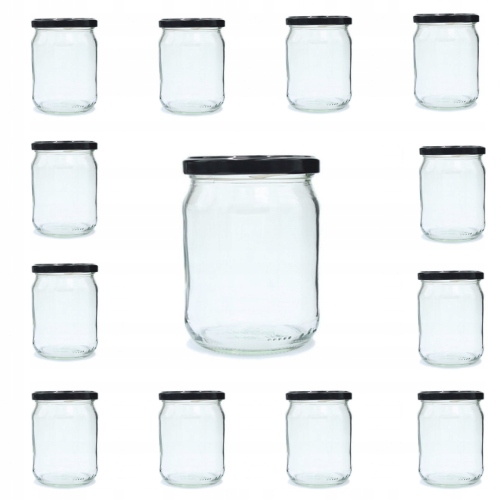

Słoiki na przetwory 525 ml komplet 8 szt+zakrętki