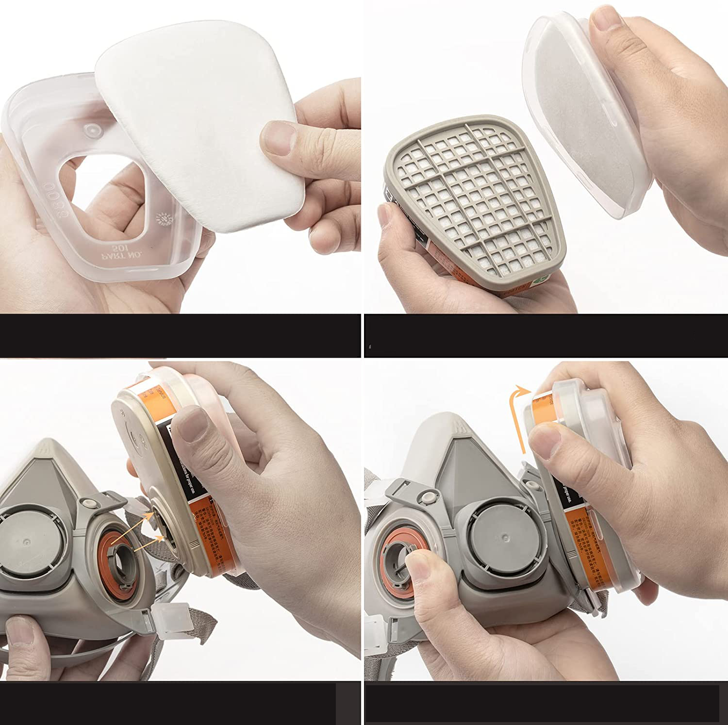 Maska Lakiernicza Półmaska+2xWkład Filtra+2xFiltr Kod producenta TL0361