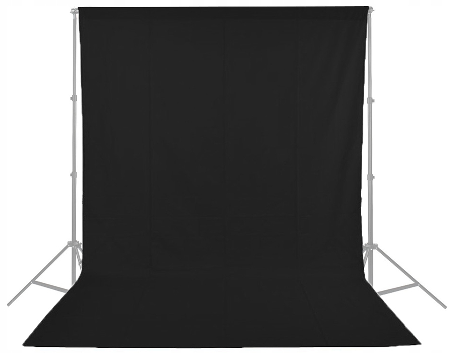

Tło Bawełniane Czarne Do Fotografii 3X3M Materiał