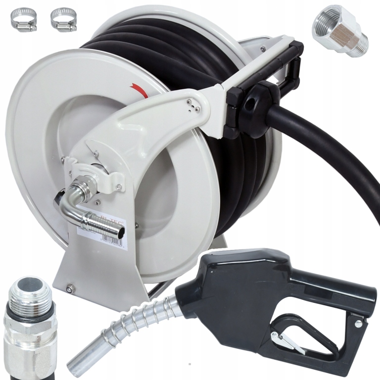 ZWIJADŁO AUTOMATYCZNE DO DIESEL 1" Z WĘŻEM 10MB ORAZ PISTOLETEM ZWIJAK