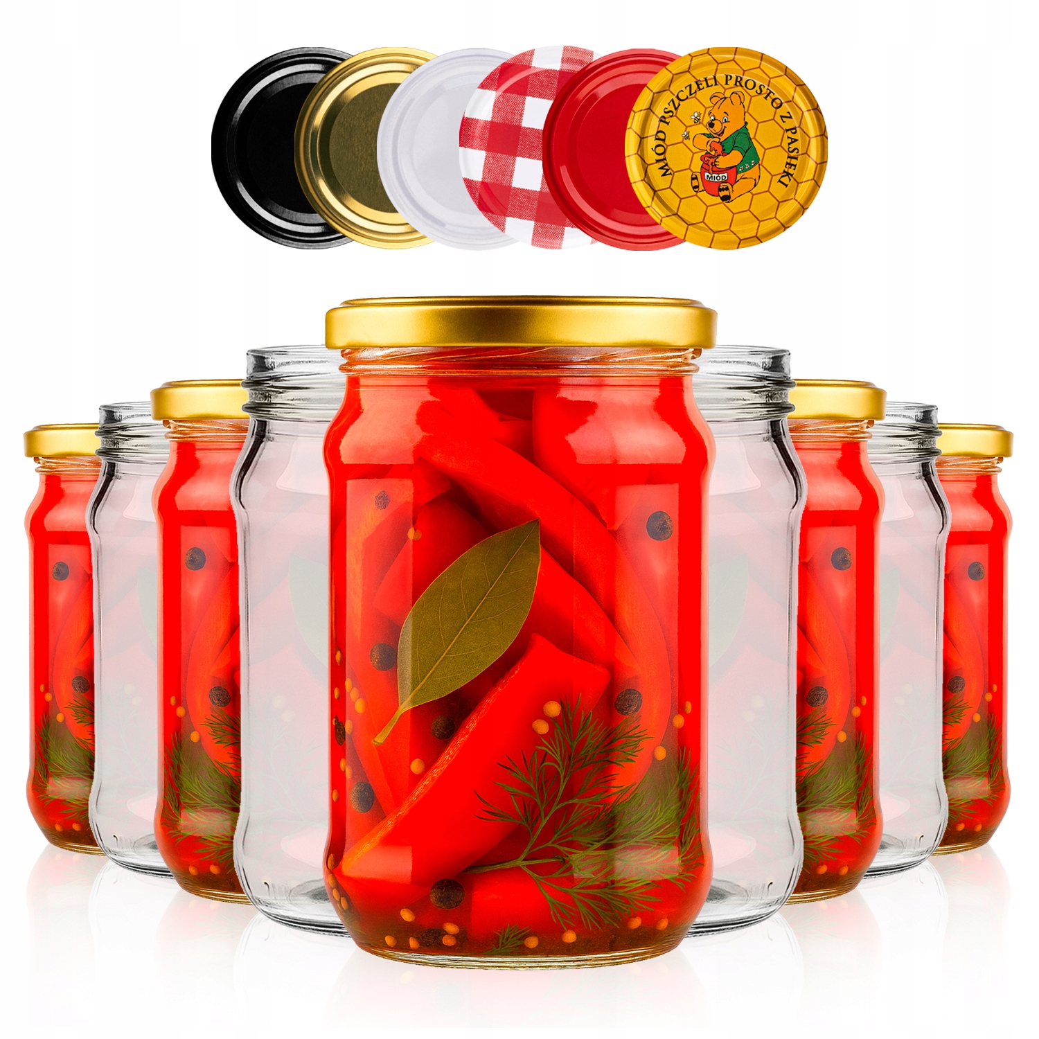 50 x Sklenice Na Med 315 ml Džemy Džemy Zavařeniny 320 ml Dárek