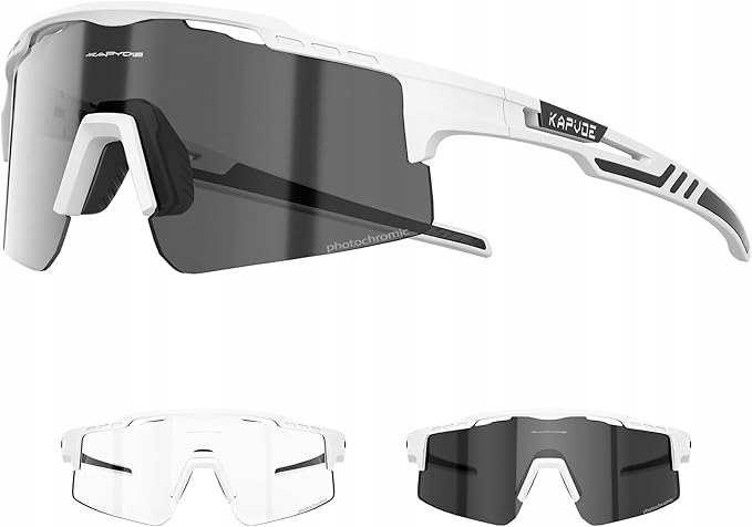 Samozabarvovací, fotochromatické cyklistické brýle UV400, průhledné kapvoe