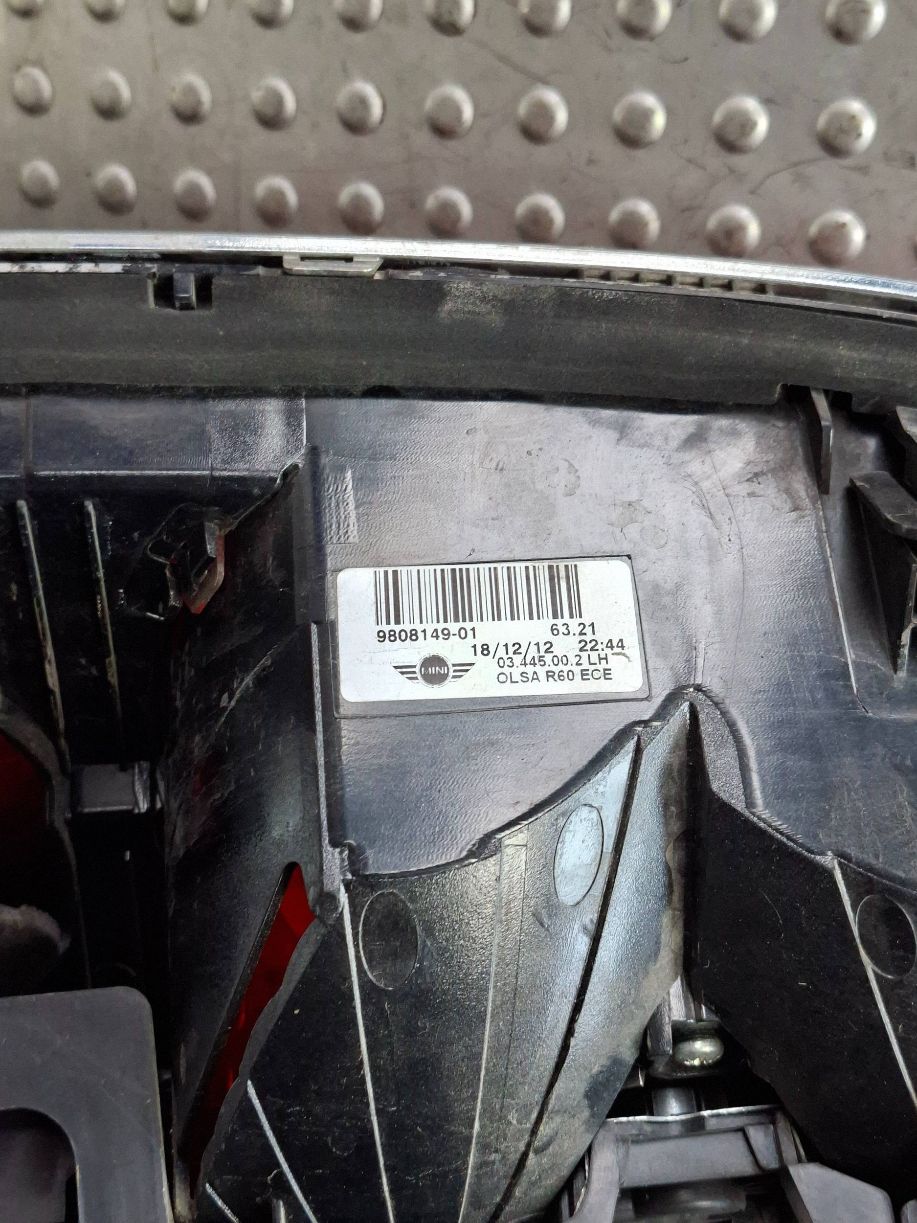 light rear part left MINI COOPER COUNTRYMAN R60 10-16 EU 9808149