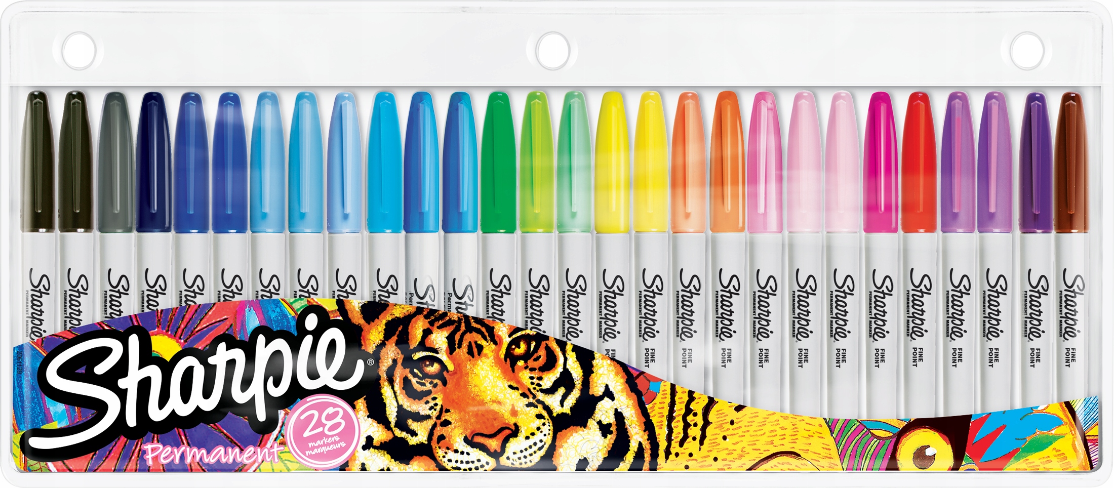 Zestaw 28 markerów permanentnych Sharpie Fine